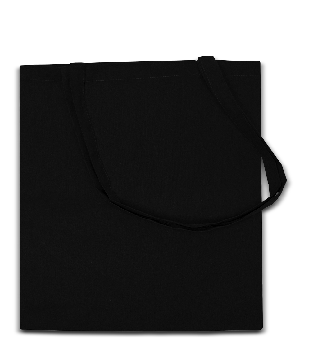 Einkaufstasche faltbar (L x B: 60 x 40 cm, Polyester, Schwarz